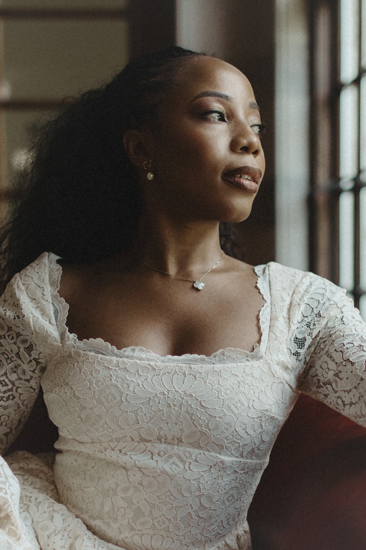 Chapter 002, bridal lace, close portrait
